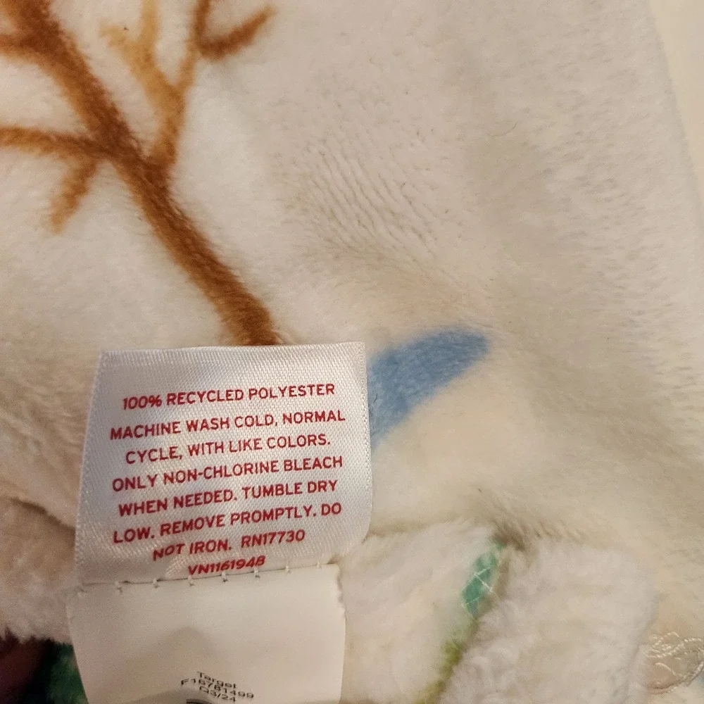 Wondershop Target Christmas Plush Throw Blanket Winter Village Santa Snowman